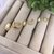 Trio argolinhas Bolinha P M G click banhada a ouro 18k