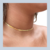 Corrente Chocker Gargantilha Laminada banhada a ouro 18k - comprar online