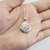 Relicário Feminino redondo de Prata 925 para Aromaterapia