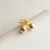 Brinco bolinha 6mm banhada em ouro 18k - Morganitte Joias