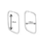 Argola Prata legitima 925 retangular médio 2cm x 3cm