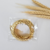 Imagem do Colar chocker 5 fios trançada banhada a ouro feminina moda
