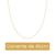 Corrente veneziana 45cm banhada a ouro 18k - comprar online