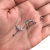PIERCING HELIX CONCH QUADRADO CRAVEJADO PEDRA CENTRAL PRATA 925 - comprar online