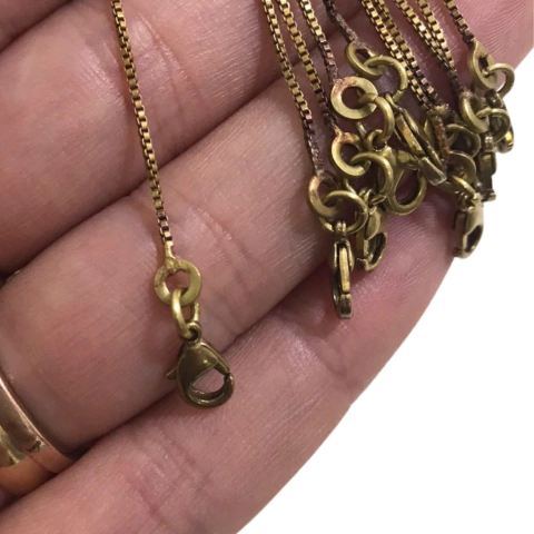 Kit atacado 10 Correntes BRUTO veneziana 45cm para banhar