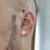 Par Brinco Prata 925 Legítima Pedra Zircônia 8mm Masculino - comprar online