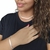 Kit chocker e pulseira laminada banhado a prata 925 presente