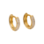 Brinco Argola Ouro 18k Cravejada zircônia banhada clicker - comprar online