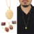Colar Feminino Com 2 Fotos Relicário Oval arabesco dourado