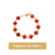 Pulseira Trevo Ouro 18k Vermelho Modelo Virginia Banhado - loja online