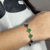 Pulseira Prata 925 Trevo Verde Modelo Virginia Banhado Moda na internet