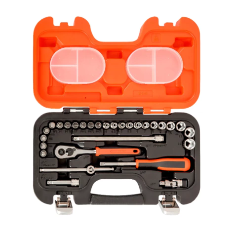 JUEGO DE BOCALLAVES HEX DE 1/4 - METRICAS Y CRIQUE - 53 PIEZAS