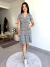Imagem do Vestido Xadrez Gola Blazer Tubinho com Pregas (Ressignificar)