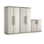 Conjunto de Armários Excellence Extra Largo Keter com três unidades, estilo e organização para sua casa, comercio , pousada ou industria