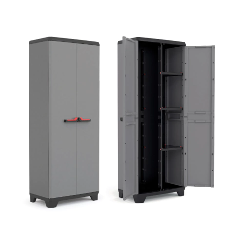 Combo de Armários Altos Tradicional e Utility Keter