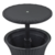 Mesa de jardim e cooler para bebidas marrom Keter com design elegante em  textura rathan, ideal para uso externo.