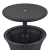 Mesa de jardim e cooler para bebidas marrom Keter com design elegante em  textura rathan, ideal para uso externo.