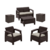 Conjunto Área Externa Corfu City Marrom Keter