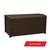 Baú de Armazenamento Borneo Keter na cor marrom, ideal para organização e armazenamento externo, piscina, atelier, garagem.