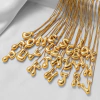 collar inicial chunky dorada preventa - comprar online