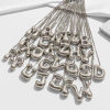 collar inicial chunky plateada preventa - comprar online