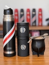 Combo 13: Termo de Acero inoxidable Corbata + Set de Latas + Mate Premium + Bombilla Picoloro