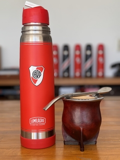 Combo 9: Termo acero Inoxidable River Plate + Mate Premium + Bombilla Picoloro en internet