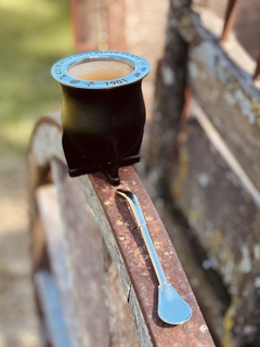 Mate Premium + Bombilla Picoloro - Tienda Roja y Blanca