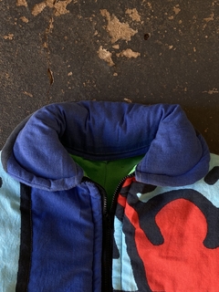 Jaqueta Puffer Upclycled Keith Haring 1998 - GG - loja online