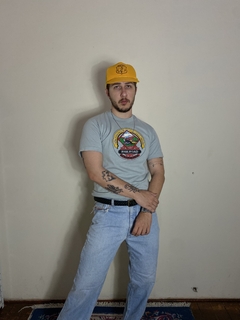 Camiseta Vintage 80’s Railroad - M - Andino Vintage & Upcycle