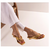 SANDÁLIA WEDGE DE SALTO BAIXO OURO - comprar online