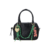 BOLSA PEQUENA EM COURO PRETO COM CHARMS