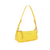 BOLSA PEQUENA COM SHAPE ALONGADO MINIMALISTA EM COURO AMARELO HONEY na internet