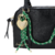BOLSA PEQUENA EM COURO PRETO COM CHARMS na internet