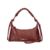 BOLSA BAGUETE PEQUENA ALÇA TRANÇADA MALBEC