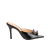 SANDÁLIA MULE PEEP TOE SALTO ALTO PRETA - comprar online