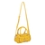 Imagem do BOLSA PEQUENA EM COURO AMARELO HONEY COM CADEADO DECORATIVO