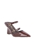 SCARPIN MULE EM VERNIZ CAFÉ SALTO ANABELA E DUAS TIRAS FINAS - comprar online