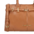 BOLSA MÉDIA EM COURO CARAMELO COM FIVELA DOURADA - loja online