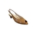 SCARPIN PEEP TOE EM COURO CARAMELO FECHAMENTO SLINGBACK E SALTO BAIXO - comprar online