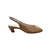 SCARPIN PEEP TOE EM COURO CARAMELO FECHAMENTO SLINGBACK E SALTO BAIXO na internet