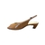SCARPIN PEEP TOE EM COURO CARAMELO FECHAMENTO SLINGBACK E SALTO BAIXO - Dona Santa
