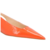SCARPIN SLINGBACK ANABELA EM COURO VERNIZ LARANJA SUNSET na internet