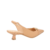 SCARPIN SLINGBACK DE SALTO BAIXO EM COURO BEGE COM ENFEITE METÁLICO na internet
