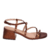 SANDÁLIA SALTO BAIXO METALIZADO BROWN - comprar online