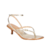 SANDÁLIA MINIMALISTA SALTO BAIXO KITTEN METALIZADO DOURADO