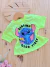Blusa Infantil Juvenil Stitch Verde Neon 206 - comprar online