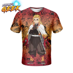 Camisa Mangá Kyojuro Rengoku