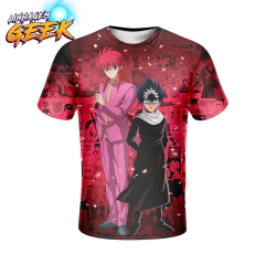 Camisa Mangá Kurama e Hiei