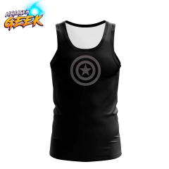 Camiseta Regata - Logo Capitão América preto